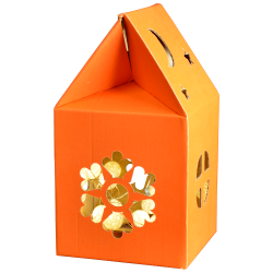 Коробка для конфет (подарков) Домик-снежинка